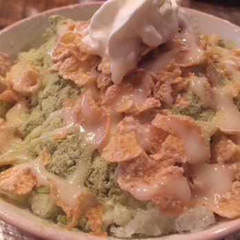 Poetree Cafe - Green Tea Shaved Ice - Korean Near Me - Suwanee, Georgia