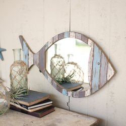MIX Galleria - driftwood fish mirror by Kalaou