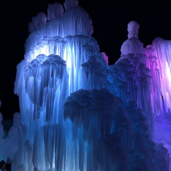 Ice Castles - Ice Castles at night - Art Tours Near Me - Midway, Utah Ice Castles - Ice Castles at night - Art Tours Near Me - Midway, Utah
