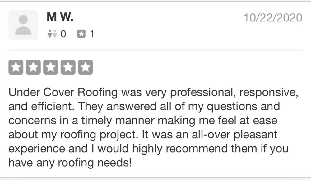 Slide of Under Cover Roofing