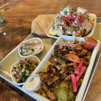 Mazra - Chicken Shawarma plate - Mediterranean Near Me - San Bruno, California