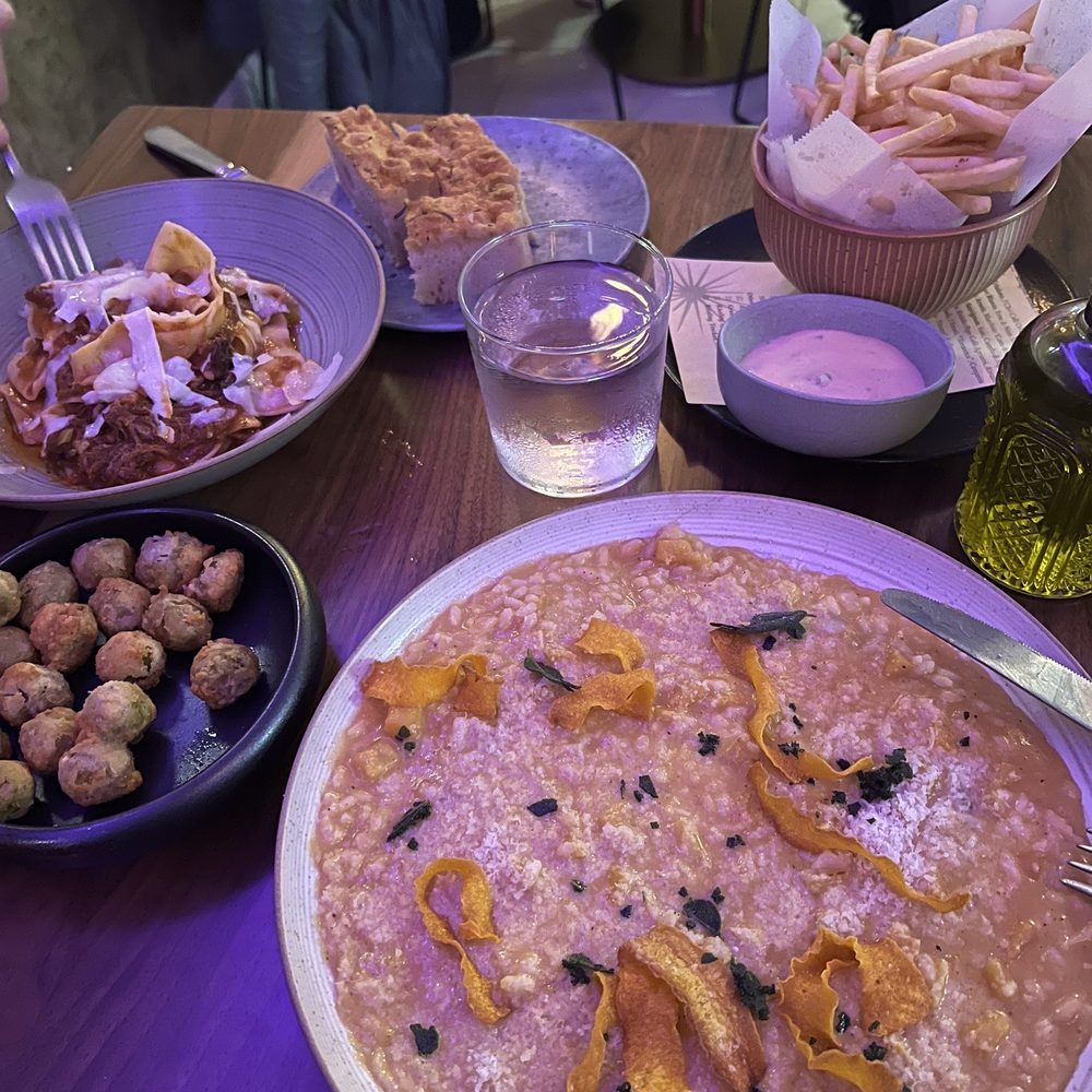 The Rustic - Butternut Squash Risotto Pappardelle Oxtail Fried Olives Focaccia - Italian Near Me - San Francisco, California The Rustic - Butternut Squash Risotto Pappardelle Oxtail Fried Olives Focaccia - Italian Near Me - San Francisco, California