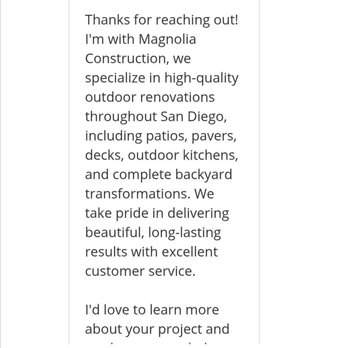 Magnolia Construction - General Contractors Near Me - San Diego, California Magnolia Construction - General Contractors Near Me - San Diego, California