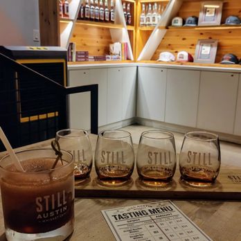 Still Austin Whiskey Co. - Cold Fashioned and Whiskey Tasting Flight (0.5 oz) - Distilleries Near Me - Austin, Texas Still Austin Whiskey Co. - Cold Fashioned and Whiskey Tasting Flight (0.5 oz) - Distilleries Near Me - Austin, Texas