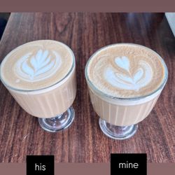 Cheeky Cafe - Caramel latte and vanilla latte