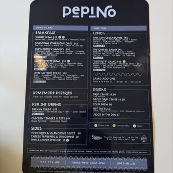 Pepino Eatery & Bakeshop - 01/16/26 menu - Desserts Near Me - La Jolla, California
