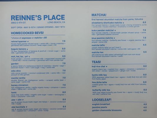 Menu photo 1 Reinne’s Place Long Beach, CA