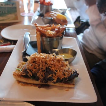 Amsterdam BrewHouse - Open faced steak sandwich - Breweries Near Me - Toronto, Ontario Amsterdam BrewHouse - Open faced steak sandwich - Breweries Near Me - Toronto, Ontario