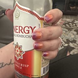 Venus Nails and Spa - Purple/Ombre Chrome Manicure.