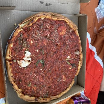 Zachary's Chicago Pizza - Half Medium Stuffed Chicken Special and half Medium Stuffed Zachary's Special - Pizza Near Me - Pleasanton, California Zachary's Chicago Pizza - Half Medium Stuffed Chicken Special and half Medium Stuffed Zachary's Special - Pizza Near Me - Pleasanton, California