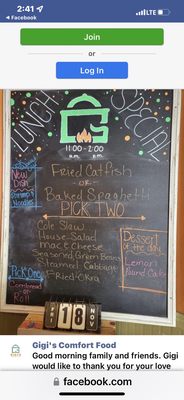 Menu photo 1 Gigi's Comfort Food Warner Robins, GA Menu photo 1 Gigi's Comfort Food Warner Robins, GA