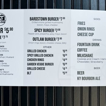 Bardstown Burger - Menu - Burgers Near Me - Bardstown, Kentucky