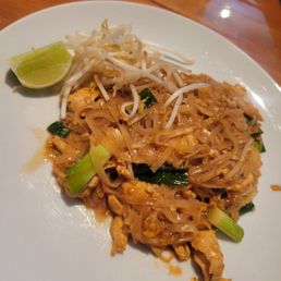 Chicken pad thai (no peanuts as requested). Was soooo good. Chicken pad thai (no peanuts as requested). Was soooo good.