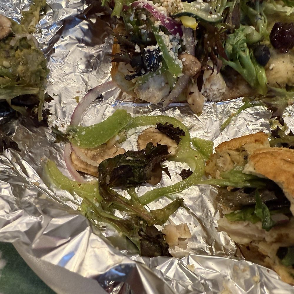 Cheba Hut "Toasted" Subs - My Apollo 13 (Greek Chicken) had rotten mixed greens and a bunch of random add-ons I didn't want! - Sandwiches Near Me - Gilbert, Arizona