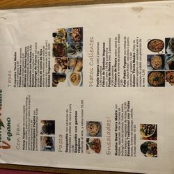 Tierra Madre - Menu