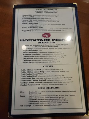 Menu photo 2 Zane's Tavern Basalt, CO Menu photo 2 Zane's Tavern Basalt, CO