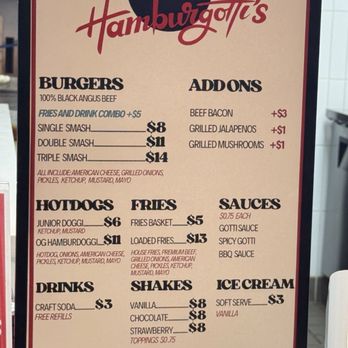 Hamburgotti's - Menu - Burgers Near Me - Richardson, Texas Hamburgotti's - Menu - Burgers Near Me - Richardson, Texas