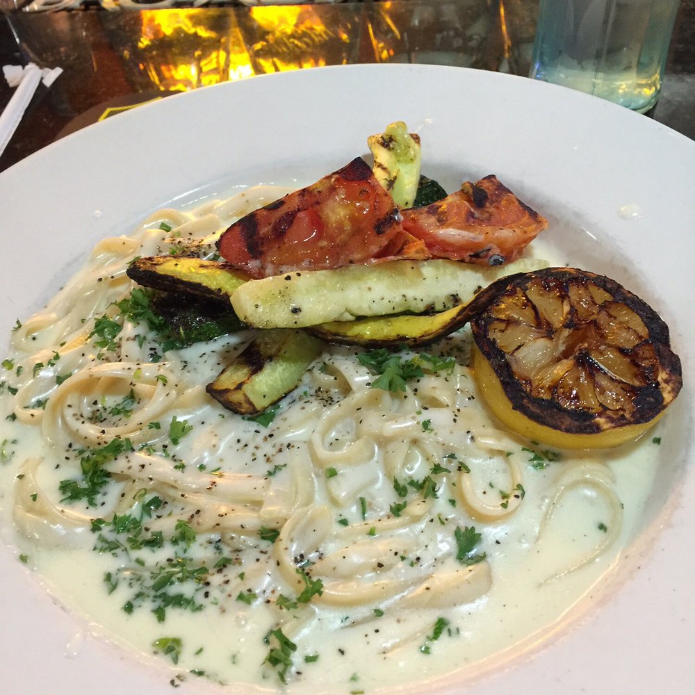 Lemon Fettuccine, so good with grilled veggies and a lemon. Lemon Fettuccine, so good with grilled veggies and a lemon.