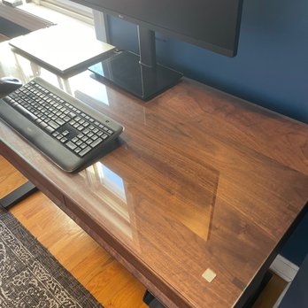 Brokenpress Design + Fabrication - Walnut Standing Desk - Brokenpress Design - Furniture Stores Near Me - Skokie, Illinois Brokenpress Design + Fabrication - Walnut Standing Desk - Brokenpress Design - Furniture Stores Near Me - Skokie, Illinois
