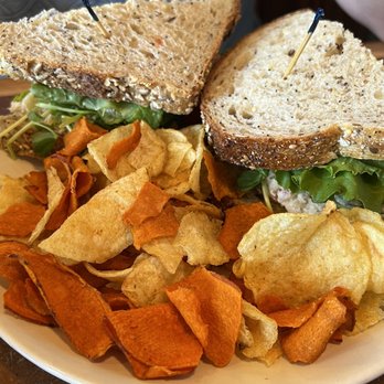 Wildflower - Almond Tuna Sandwich with chips - New American Near Me - Scottsdale, Arizona Wildflower - Almond Tuna Sandwich with chips - New American Near Me - Scottsdale, Arizona