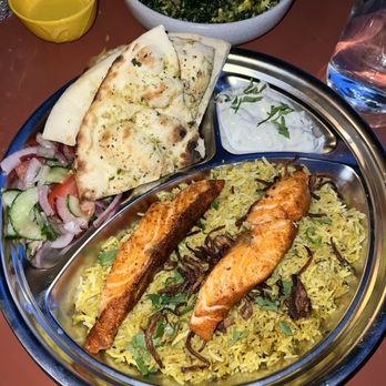 INDAY All Day - Blackened Salmon plate - Indian Near Me - Brooklyn, New York INDAY All Day - Blackened Salmon plate - Indian Near Me - Brooklyn, New York