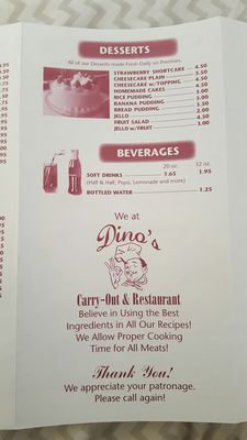 Menu photo 4 Dino's Carryout & Restaurant Baltimore, MD Menu photo 4 Dino's Carryout & Restaurant Baltimore, MD
