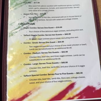 Taffach Ethiopian Restaurant - Menu - Ethiopian Near Me - Davis, California Taffach Ethiopian Restaurant - Menu - Ethiopian Near Me - Davis, California