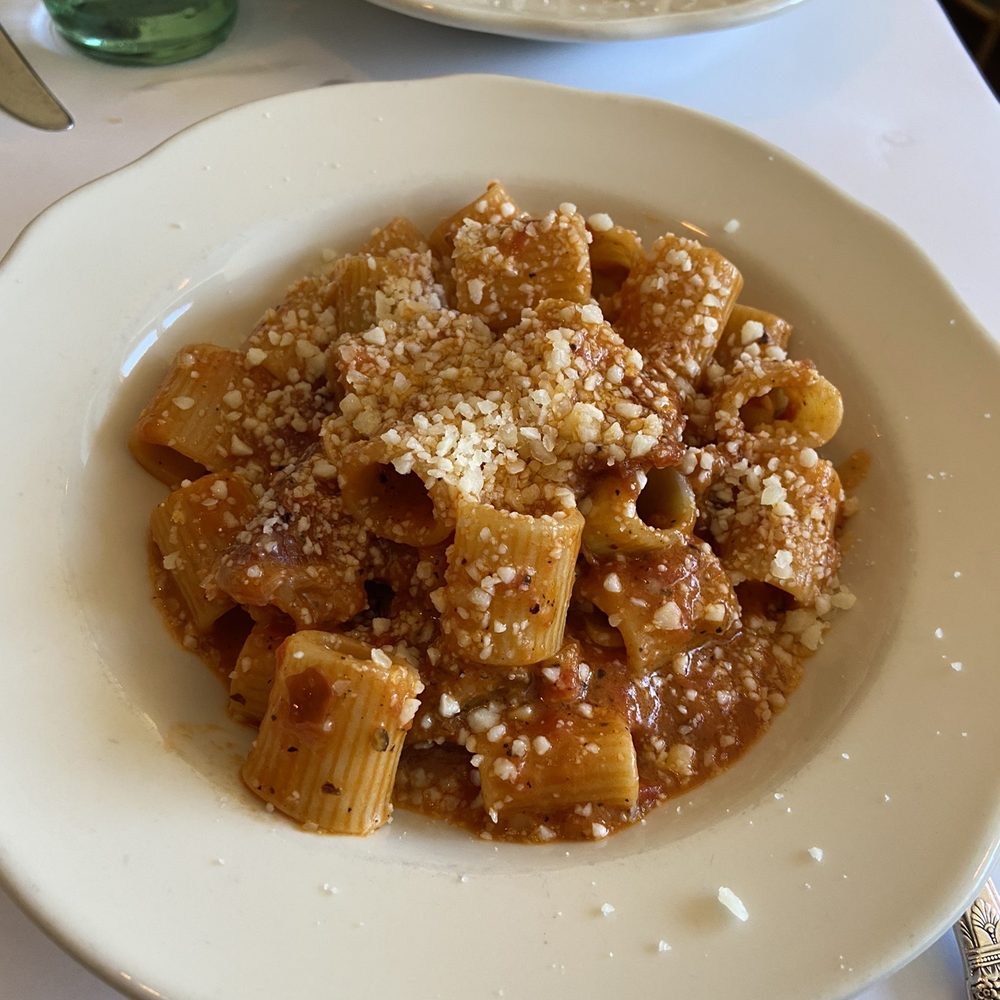 Hyacinth - Mezze Maniche with pork shank amatriciana and pecorino romano $16 - Italian Near Me - Saint Paul, Minnesota Hyacinth - Mezze Maniche with pork shank amatriciana and pecorino romano $16 - Italian Near Me - Saint Paul, Minnesota