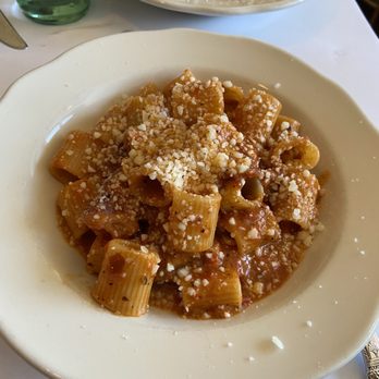 Hyacinth - Mezze Maniche with pork shank amatriciana and pecorino romano $16 - Italian Near Me - Saint Paul, Minnesota