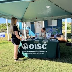 Invasive species information at the June 13 Mango Madness: Saturday at the Garden event