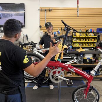 Bicycle Johns - The whole Bicycle John's Team on my Dahon Curve folding bike. - Bike Repair/Maintenance Near Me - Santa Clarita, California