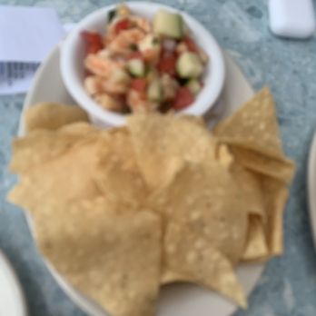 Coconuts - Ceviche, shrimp, and tortilla chips - Seafood Near Me - Fort Lauderdale, Florida