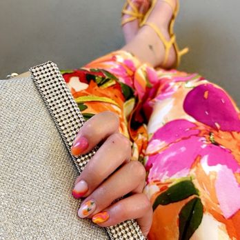4 Seasons Nails & Spa - Nails w matching dress - matched the color scheme of the dress perfectly - Nail Salons Near Me - Foley, Alabama 4 Seasons Nails & Spa - Nails w matching dress - matched the color scheme of the dress perfectly - Nail Salons Near Me - Foley, Alabama