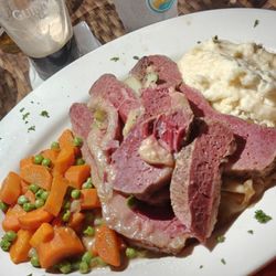 Cattle 'n Clover - This is the corned beef and cabbage meal. It definitely is enough to share for two or three people. But it is DELICIOUS