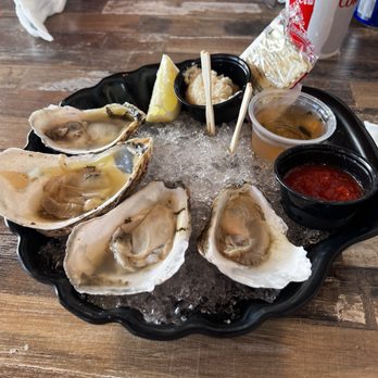 Lookout Tavern - Oysters on the half shell - Seafood Near Me - Oak Bluffs, Massachusetts Lookout Tavern - Oysters on the half shell - Seafood Near Me - Oak Bluffs, Massachusetts