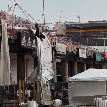 Historic Crew Stadium - Destruction from the initial storm front, in which they were asking people to walk 20 min back to their cars to shelter in place. - Stadiums & Arenas Near Me - Columbus, Ohio