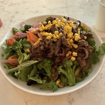 Foundation Cafe - Foundation salad with Bistek tagalog (filipino inspired ) - Salad Near Me - San Francisco, California