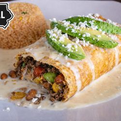 Fiesta Mexican Restaurant - Iowa Harvest Chimichanga (locally sourced ground beef from Ory Brother's Beef Earlham, IA)