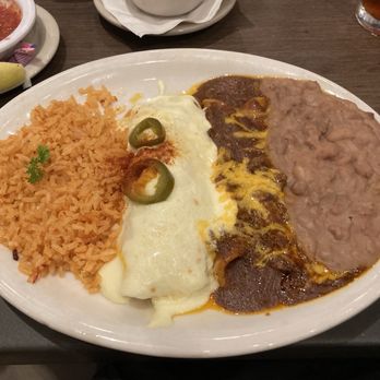 Anamia's Tex Mex - Spinach enchiladas and red enchiladas - Mexican Near Me - Flower Mound, Texas