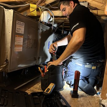 Pioneer HVAC - Alex checking for leak - Heating & Air Conditioning/HVAC Near Me - Irvine, California Pioneer HVAC - Alex checking for leak - Heating & Air Conditioning/HVAC Near Me - Irvine, California
