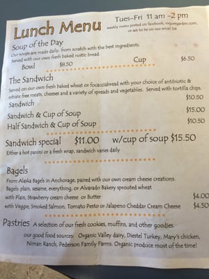 Menu photo 3 Rogue's Garden Valdez, AK Menu photo 3 Rogue's Garden Valdez, AK