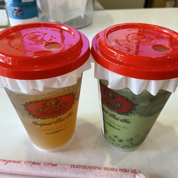 ChaTraMue Original Thai Tea - Honey Lemon tea Thai green tea with pandan boba - Bubble Tea Near Me - Rosemead, California