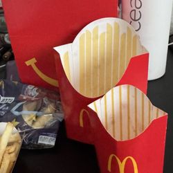 McDonald's - Tiny fry and medium fry