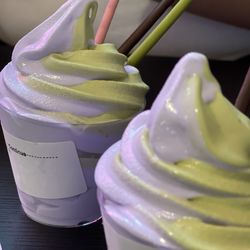 Ube/matcha swirl