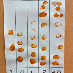 Our preschoolers are learning their even numbers!