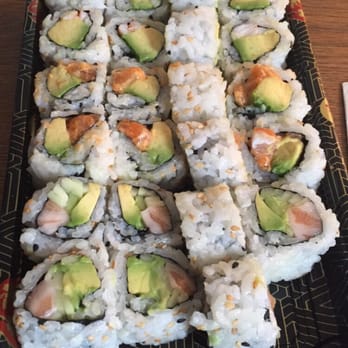 Sumo Sushi - Alaska roll, spicy salmon roll,and New York roll (without cream cheese). 3 roll lunch special - Sushi Bars Near Me - Philadelphia, Pennsylvania Sumo Sushi - Alaska roll, spicy salmon roll,and New York roll (without cream cheese). 3 roll lunch special - Sushi Bars Near Me - Philadelphia, Pennsylvania