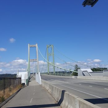 Tacoma Narrows Bridge - View of the Narrows Bridge from the Tacoma side. - Landmarks & Historical Buildings Near Me - Tacoma, Washington Tacoma Narrows Bridge - View of the Narrows Bridge from the Tacoma side. - Landmarks & Historical Buildings Near Me - Tacoma, Washington