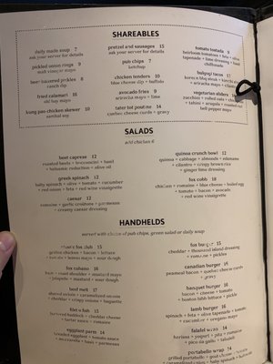 Menu photo 4 Fox On John Toronto, ON