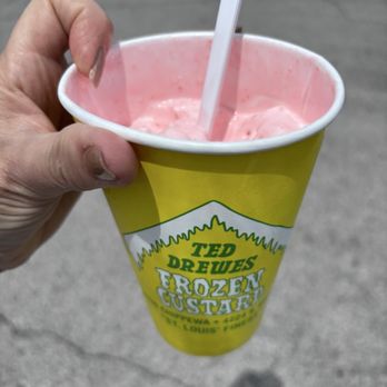 Ted Drewes Frozen Custard - City Red (Cherry, oatmeal cookie, coconut). - Ice Cream & Frozen Yogurt Near Me - Saint Louis, Missouri