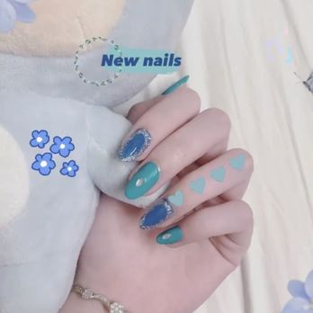 Wonder Nails - Glitter blue / turquoise nails - Nail Salons Near Me - Los Angeles, California Wonder Nails - Glitter blue / turquoise nails - Nail Salons Near Me - Los Angeles, California